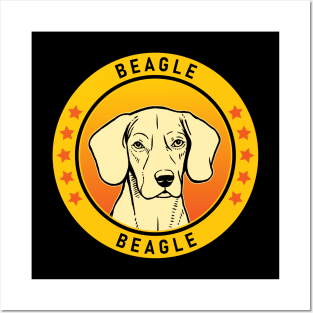 Beagle Dog Portrait Posters and Art